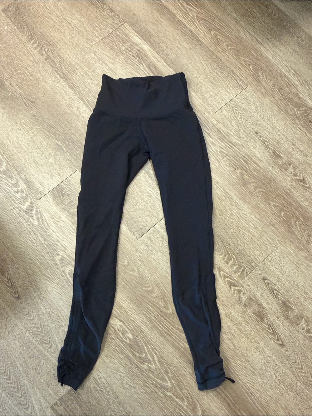 lululemon athletica Black High-Waist Leggings with Ankle Ties